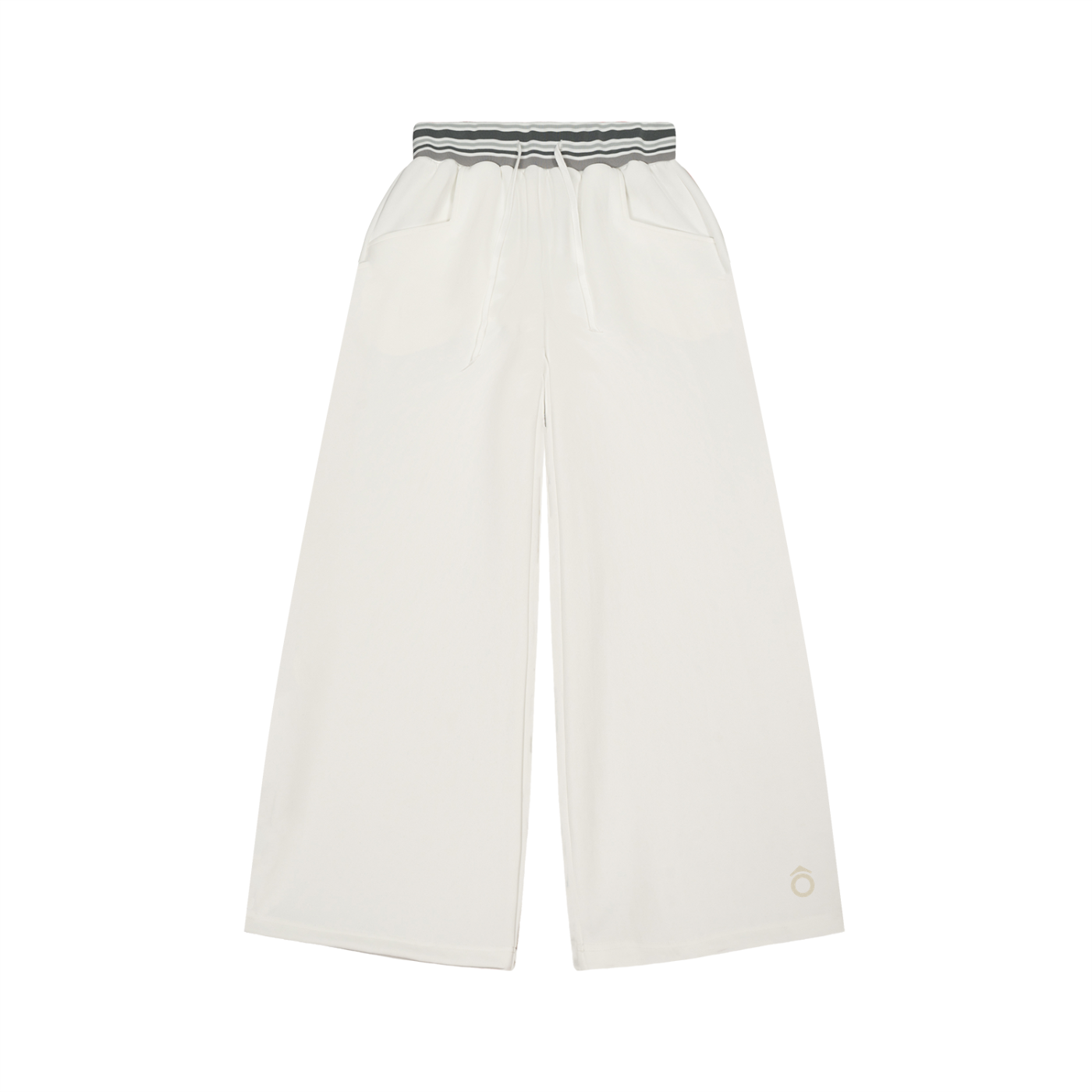 Striped Waist Wide Leg Pants