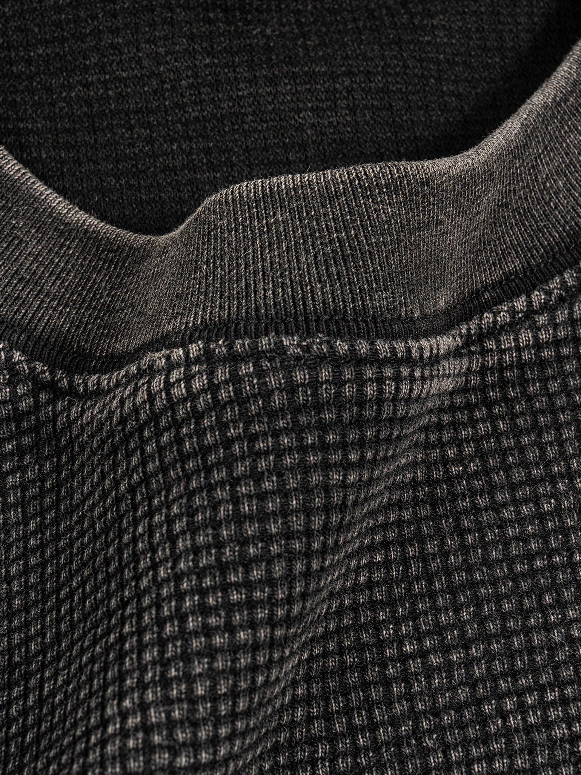 Textured Waffle Washed Boxy T-Shirt