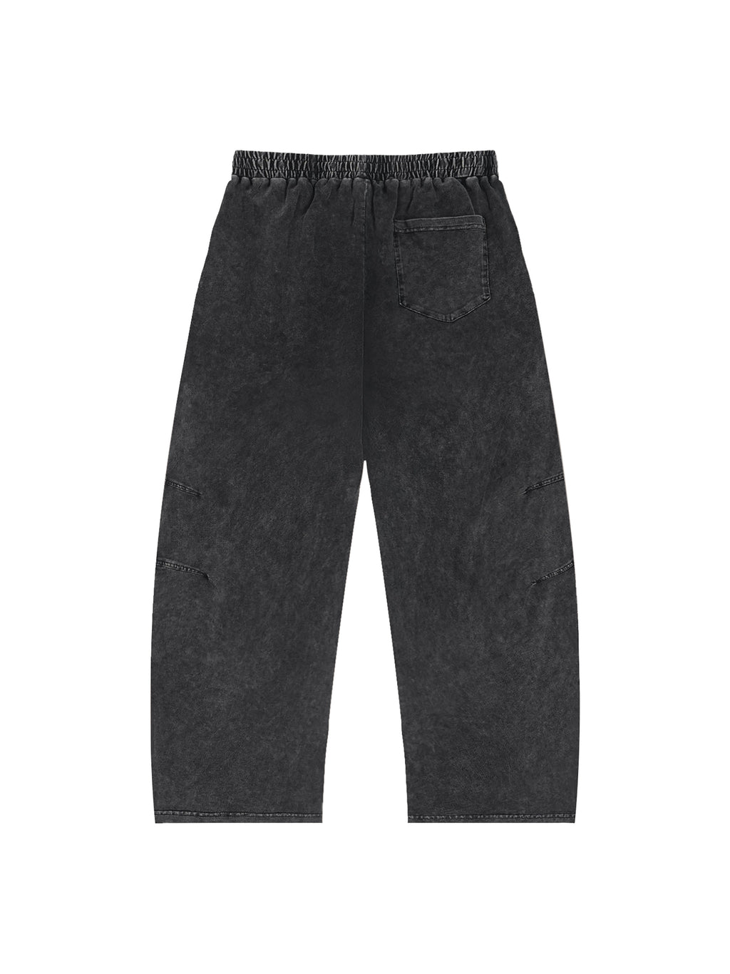 Snow Wash Drawstring Cotton Pants